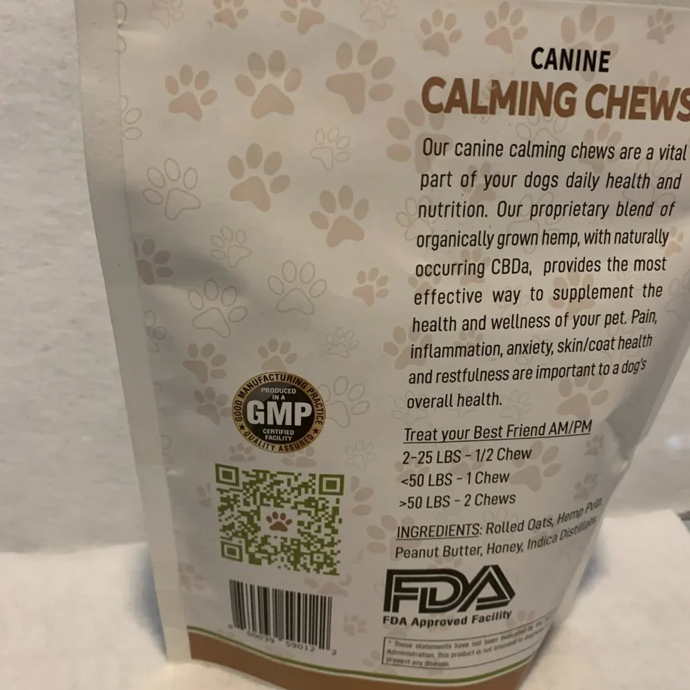 CANINE CALMING CHEWS 600MG ( Free Shipping on all of Canine Products.) - Picture 4 of 5